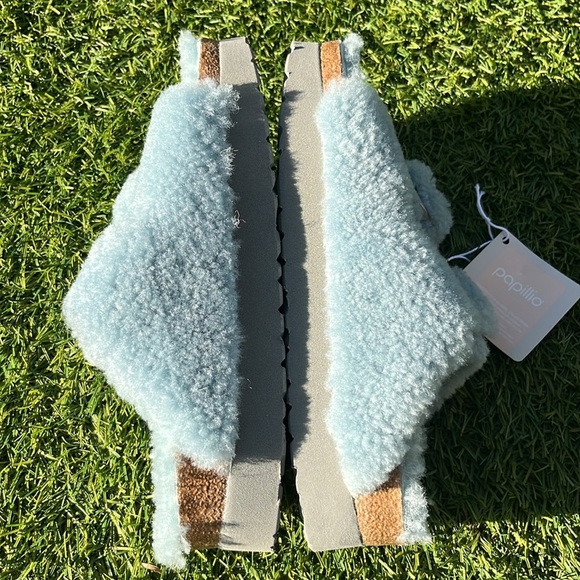 NWT BIRKENSTOCK BIG BUCKLE Teddy Shearling Sandals! - Picture 6 of 7